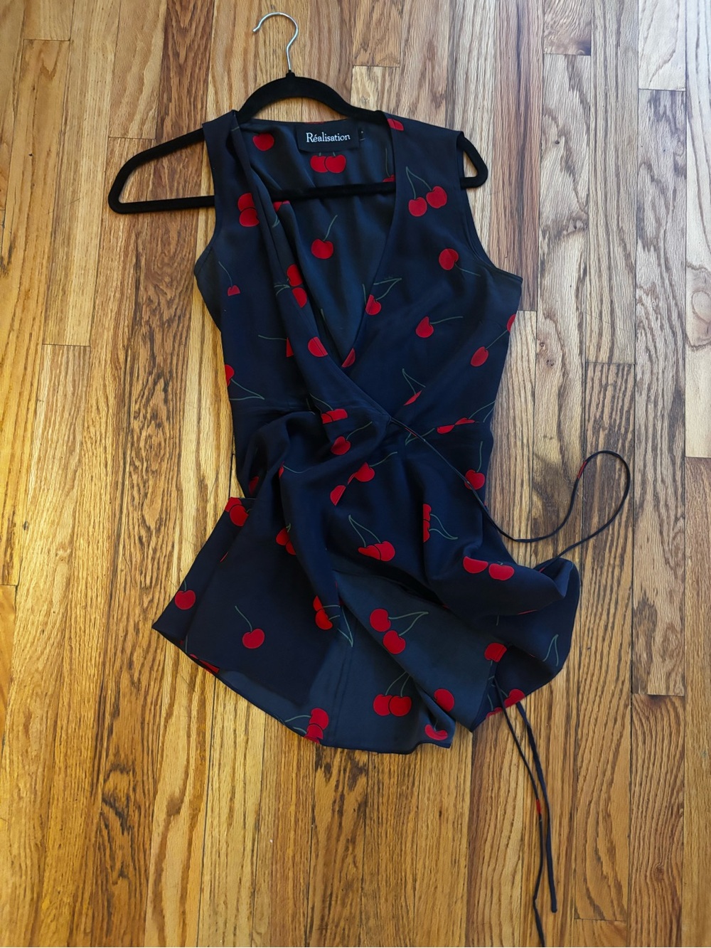 Realisation Par Wild Cherries Mini Wrap Dress